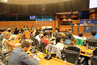 Members of the LLLIG discussing learning environments